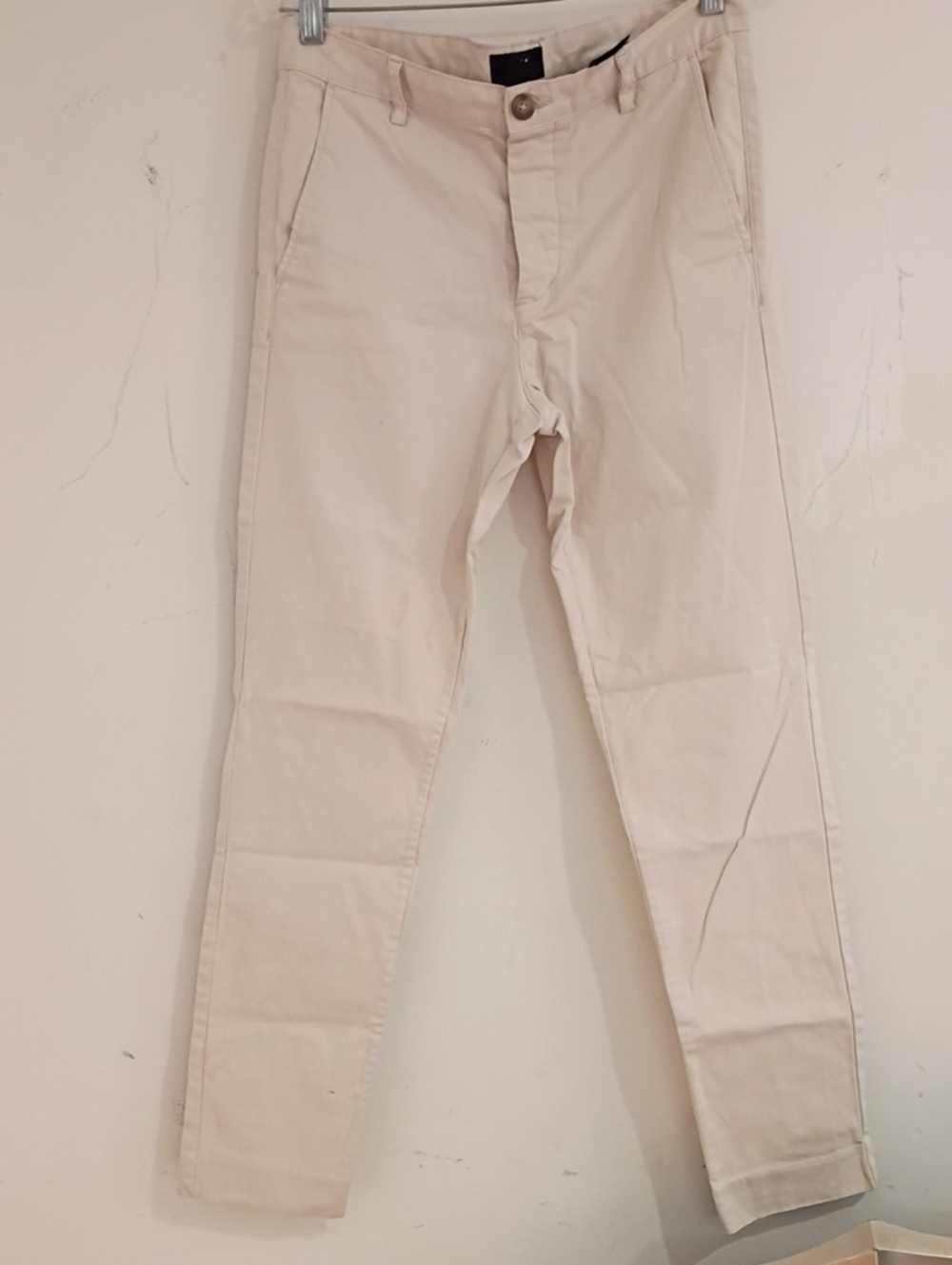 H&M Light Beige Slim Chinos for Men